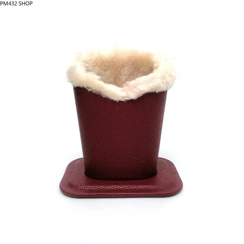 Faux Fur Eyeglass Holder – Soft & Stylish Desk Organizer for Sunglasses, Glasses & Pens – Cute Desktop Storage Stand for Home, Office & Bedroom