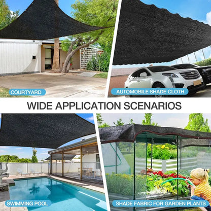 10×13 FT Rectangular Synthetic Garden Shade Net 2026, 90% High Shading Sun Protection Blackout Cloth with Grommets, Outdoor Cover for Patio, Greenhouse, Camping (Father'S Day Gift Option)