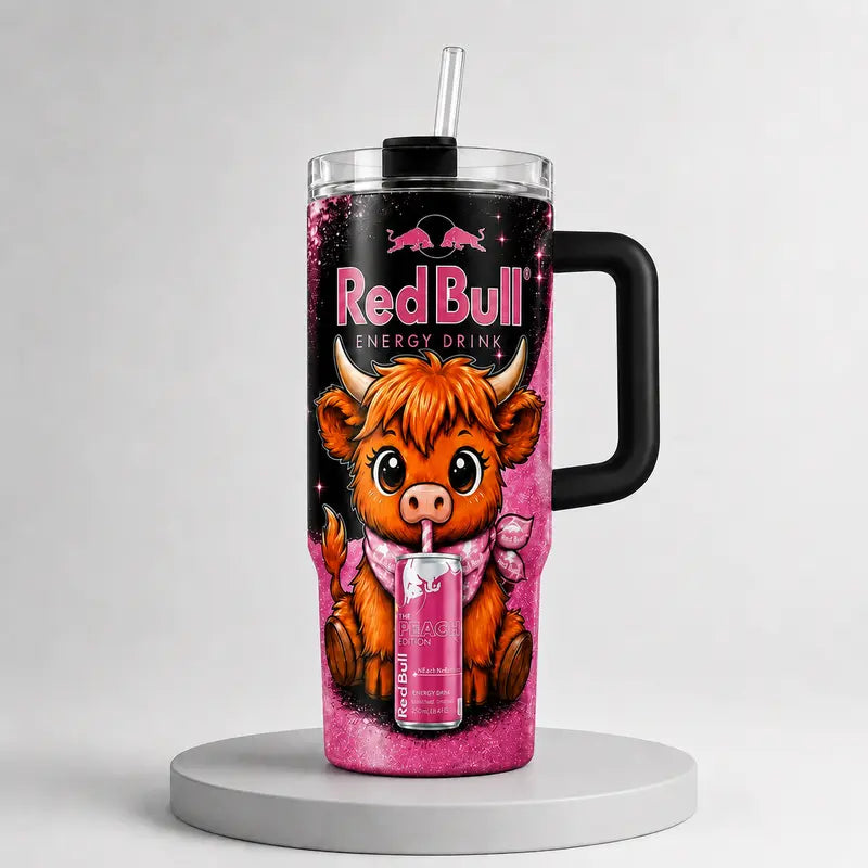 Insulated Stainless Steel Tumbler with Straw – Double-Wall Travel Cup with Spill-Resistant Lid & Comfortable Handle – Trendy Drinkware for Home, Office, Gym & Travel