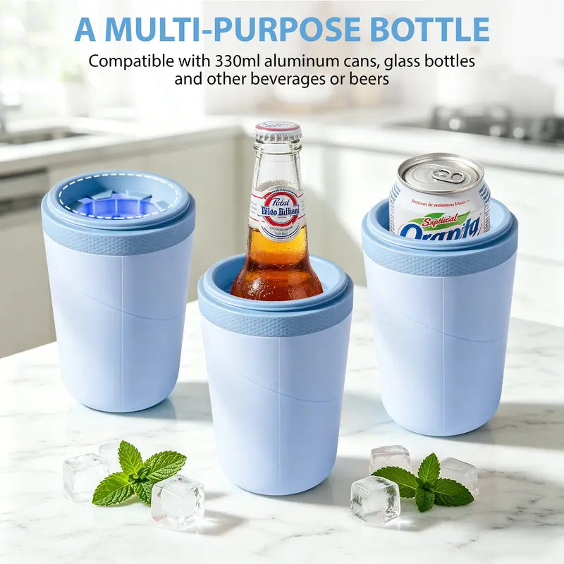 SUSTEAS Insulated Drinkware - 330Ml Single Cup Compact Tumbler, Double-Wall Food-Grade 304 Steel, Bpa-Free, Fast Cooling for Instant Refreshment, Cold Retention, Fits Cans & Bottles (0-500Ml), Peace of Mind for Road Trips, Office Sips