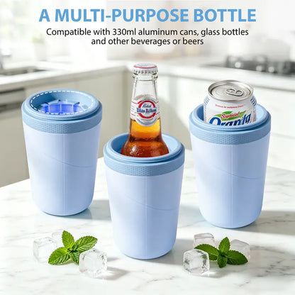 SUSTEAS Insulated Drinkware - 330Ml Single Cup Compact Tumbler, Double-Wall Food-Grade 304 Steel, Bpa-Free, Fast Cooling for Instant Refreshment, Cold Retention, Fits Cans & Bottles (0-500Ml), Peace of Mind for Road Trips, Office Sips