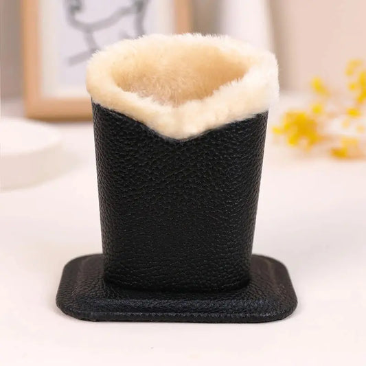 Faux Fur Eyeglass Holder – Soft & Stylish Desk Organizer for Sunglasses, Glasses & Pens – Cute Desktop Storage Stand for Home, Office & Bedroom